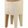 East At Main Abruka Teak Stool Home