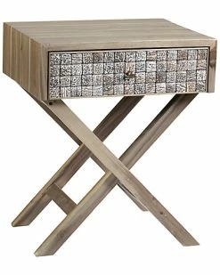 East At Main Lauren Acacia Side Table Home