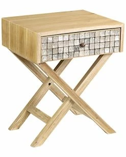 East At Main Lauren Acacia Side Table Home