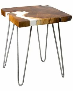 East At Main Hanako Teak Accent Table Home