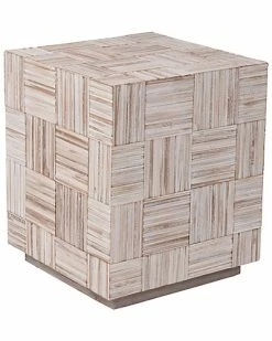 East At Main Avalon Teak Accent Table Home