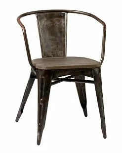 East At Main Set Of 2 Flora Iron Dining Chairs Home