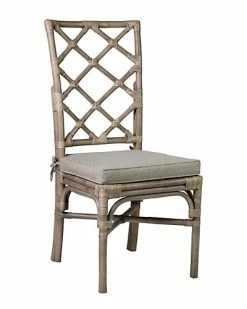East At Main Set Of 2 Carla Rattan Side Chairs Home