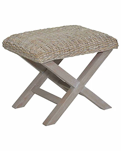 East At Main Kenia Abaca X-Stool Bench Home 1 East At Main Kenia Abaca X-Stool Bench Home