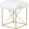 East At Main Estella Leather Stool Home