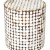East At Main Columbia Coconut Shell Accent Table Home