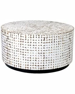 East At Main Cummings Coconut Shell Coffee Table Home