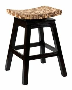 East At Main Carnation Coconut Shell Counterstool Home